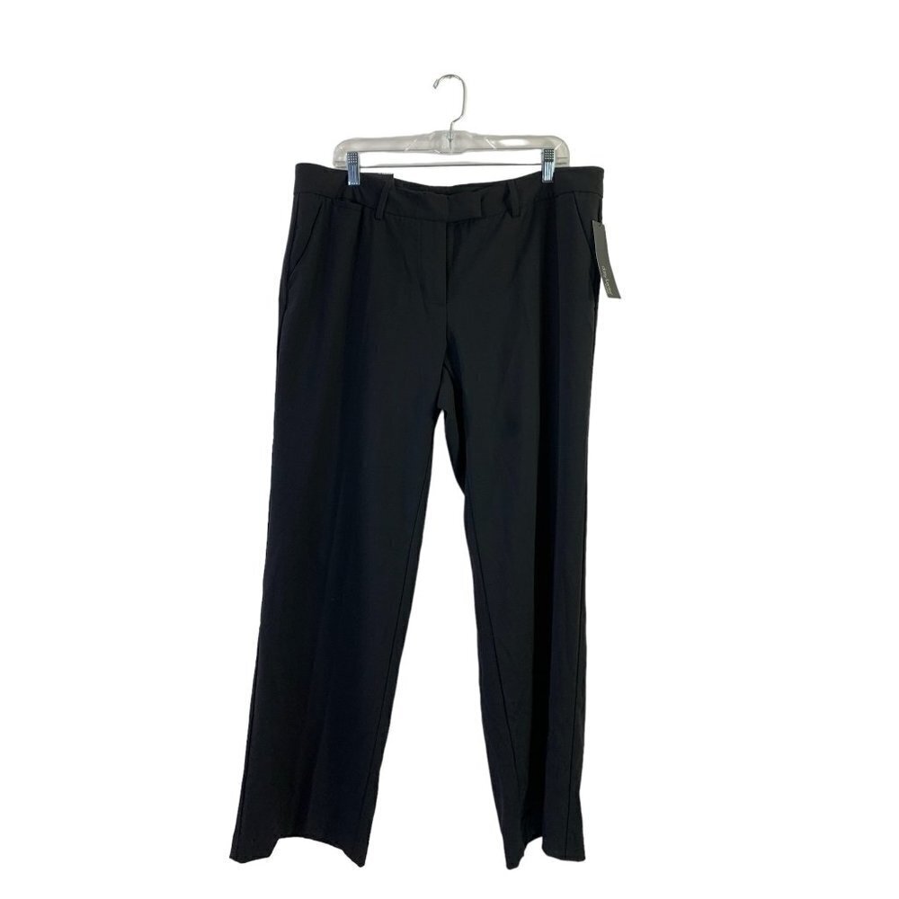 Daisy Fuentes Straight Leg Mid Rise Black Pants